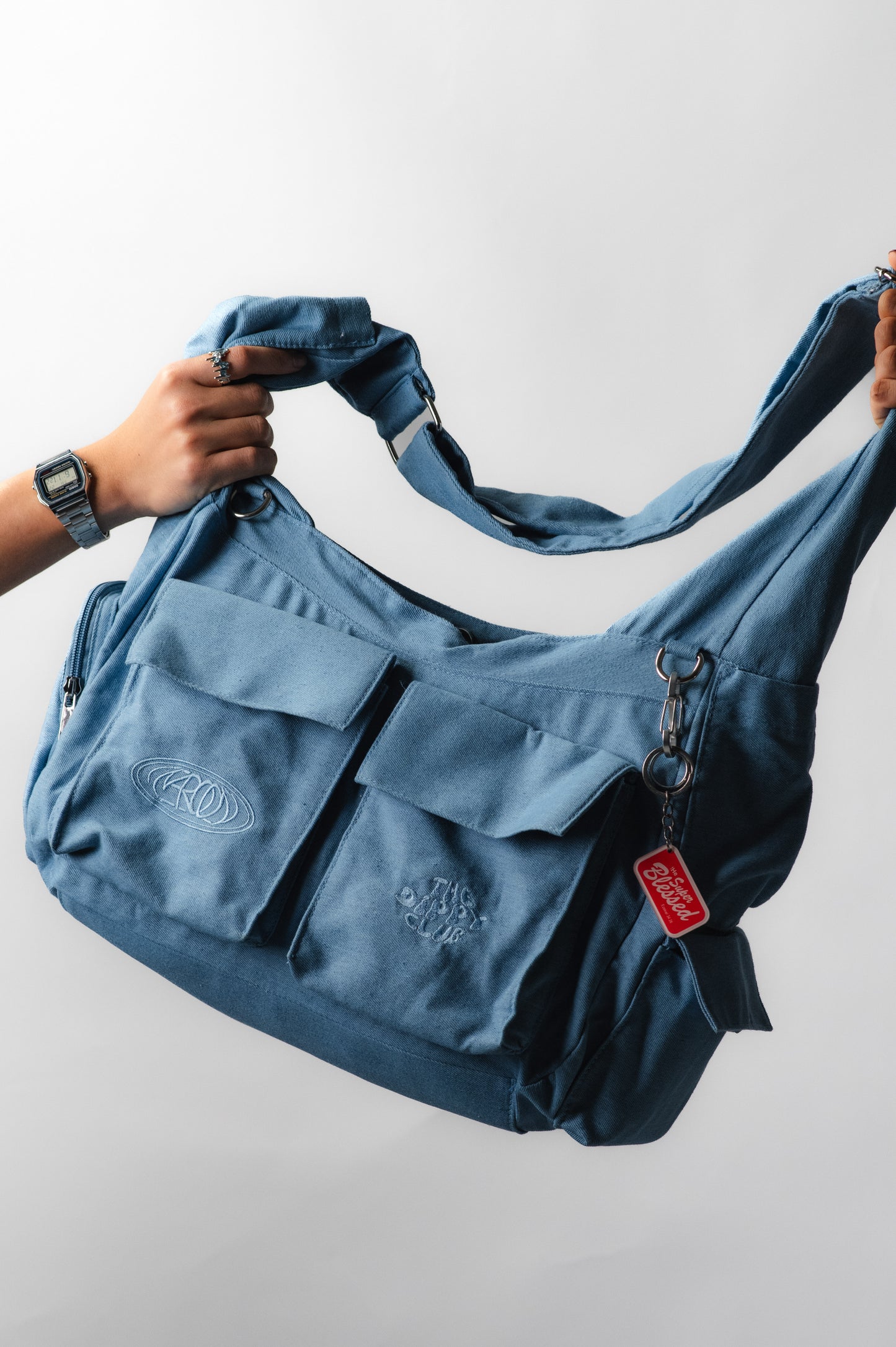 TDC x MAROON Denim Sling Bag