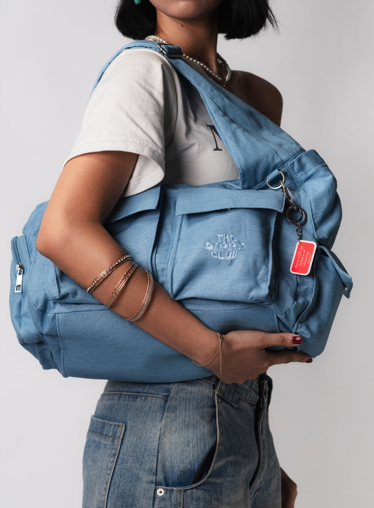 TDC x MAROON Denim Sling Bag