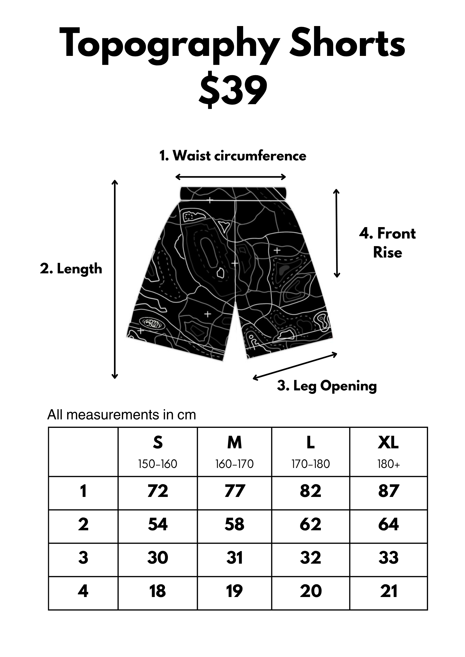 Topography Shorts