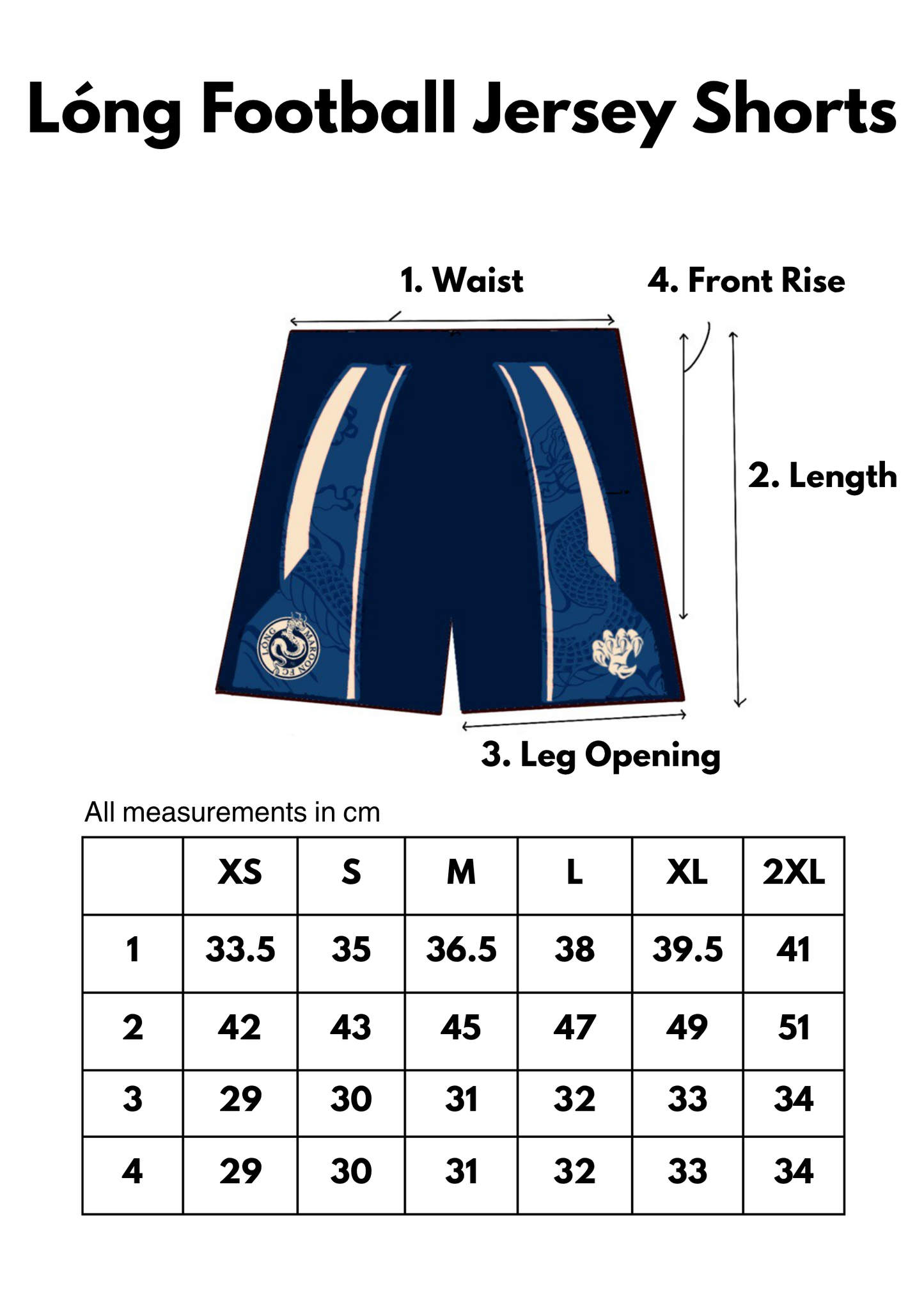 Lóng Football Jersey Shorts