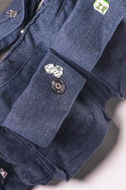 TDC x Maroon Metal Pins