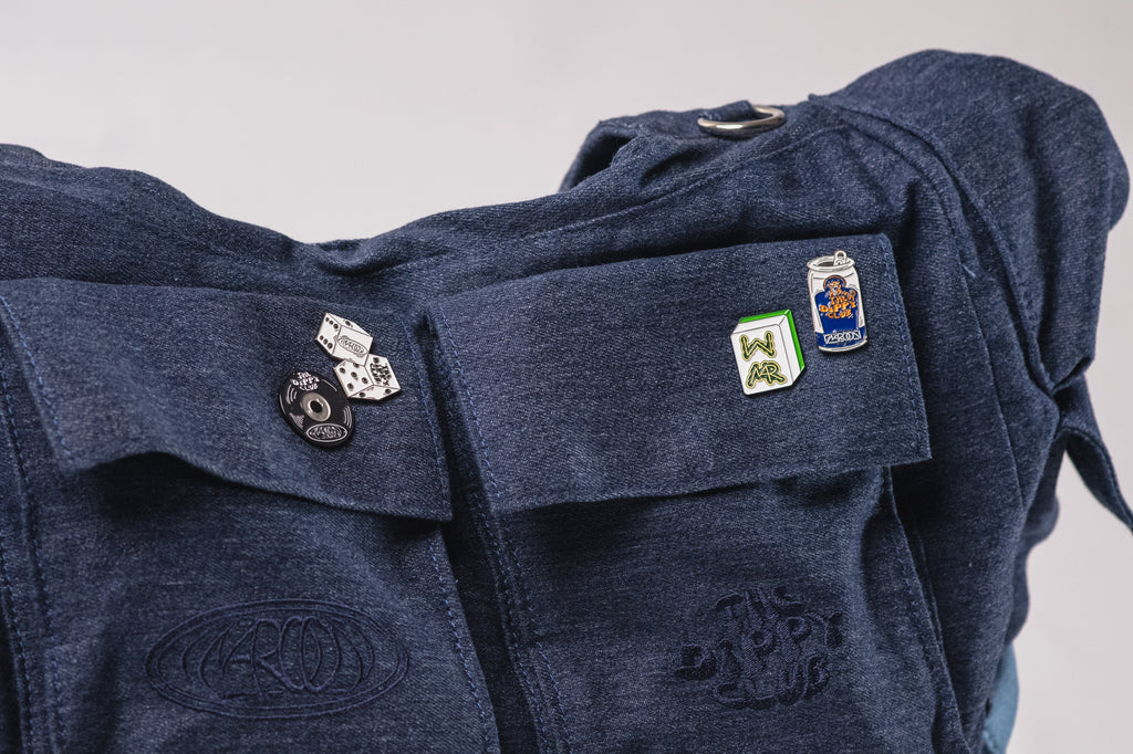 TDC x Maroon Metal Pins