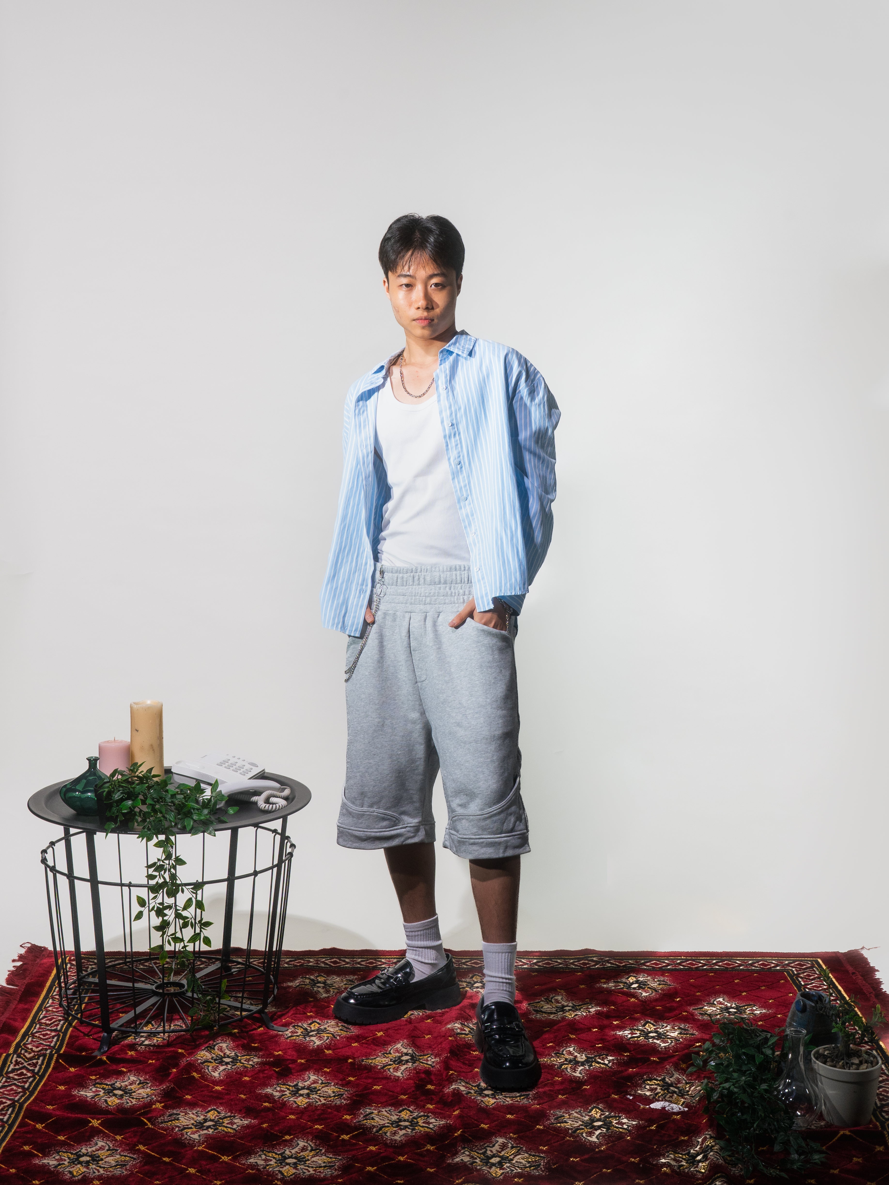 Wide Baggy Sweatshorts – Maroon Clothing