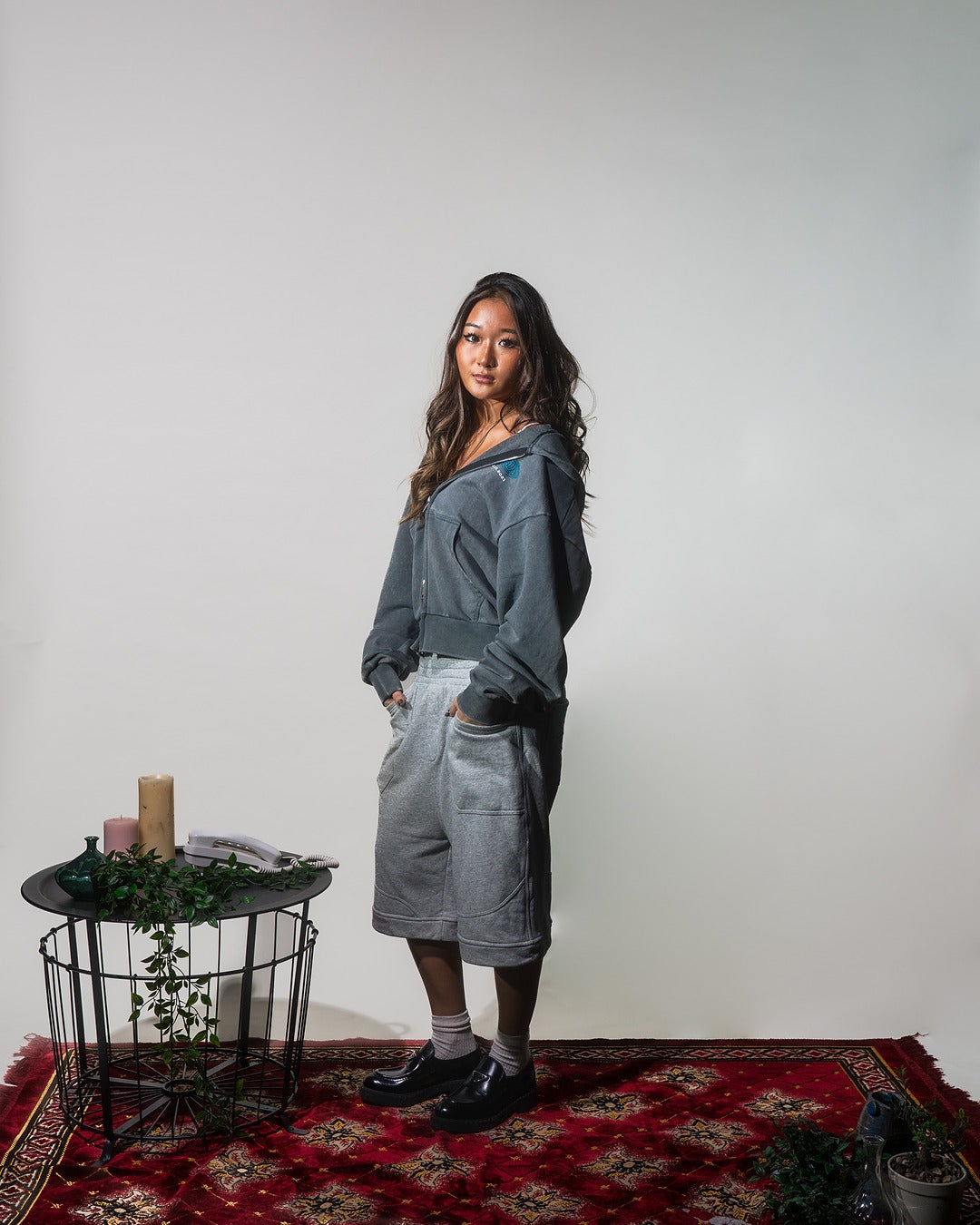 Wide Baggy Sweatshorts