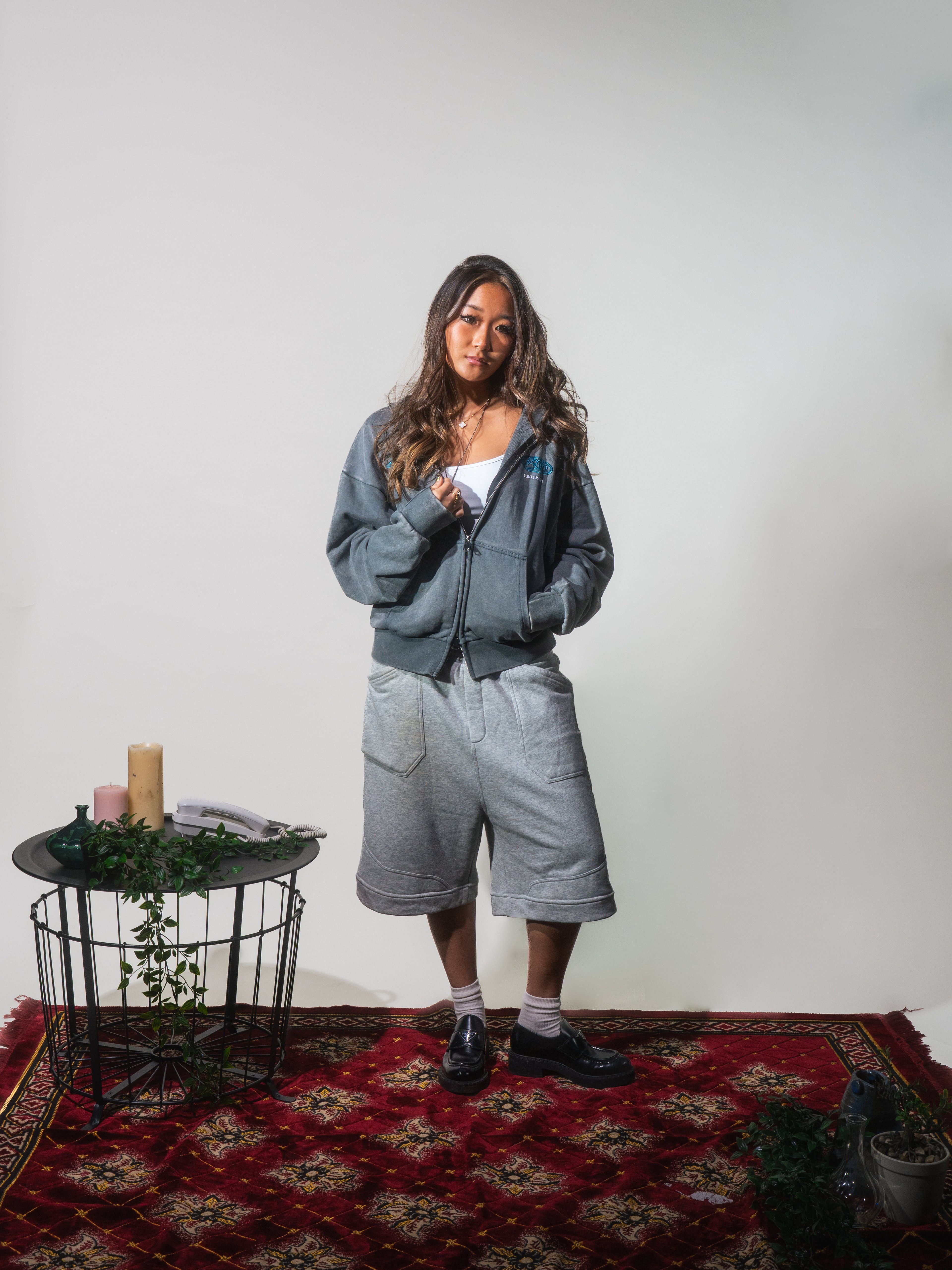 Wide Baggy Sweatshorts