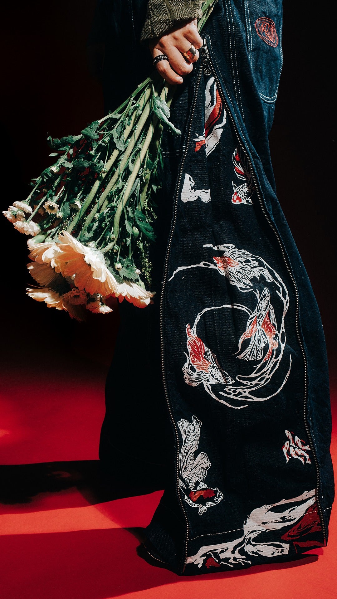 Koi Zipped Denims