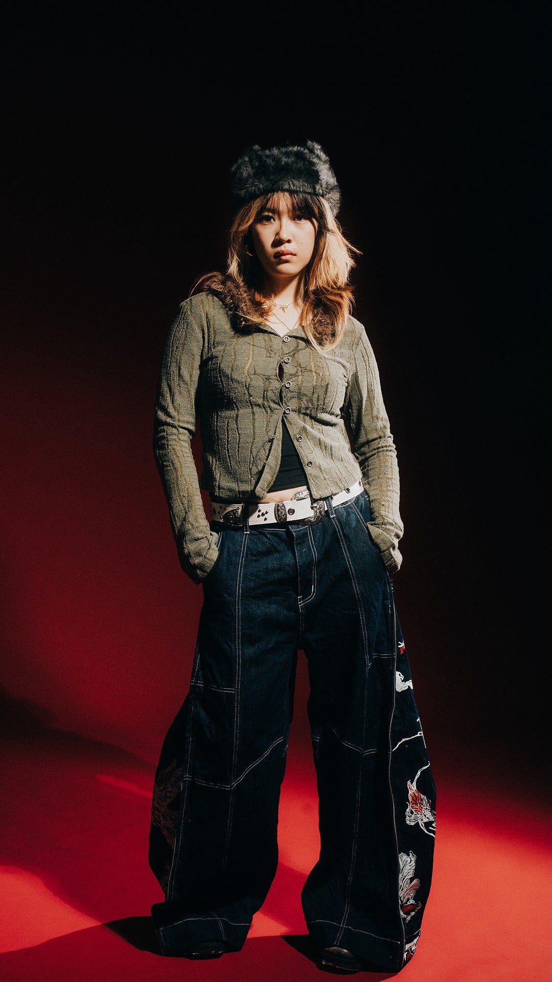 Koi Zipped Denims