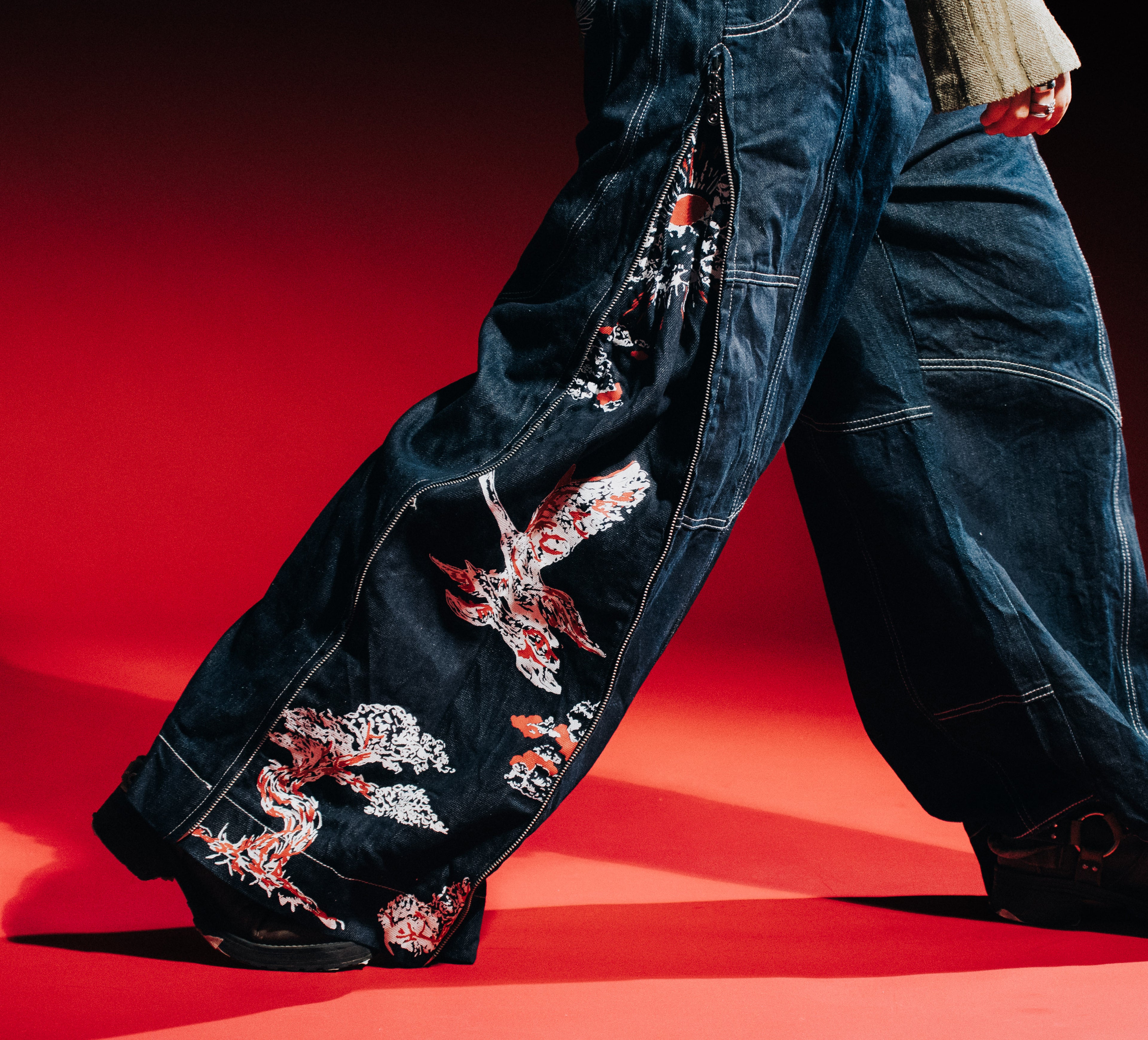Koi Zipped Denims