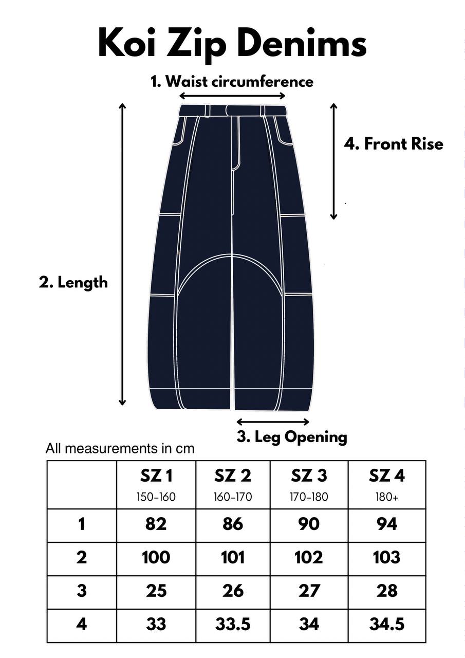 Koi Zipped Denims
